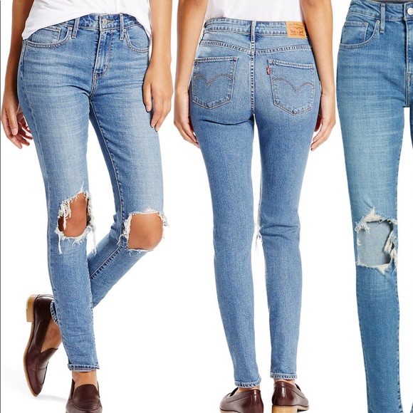 Levi's Denim - LEVIS ripped high waist jeans